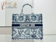 Dior Book Tote Embroider Large Shoulder Bag Handbag