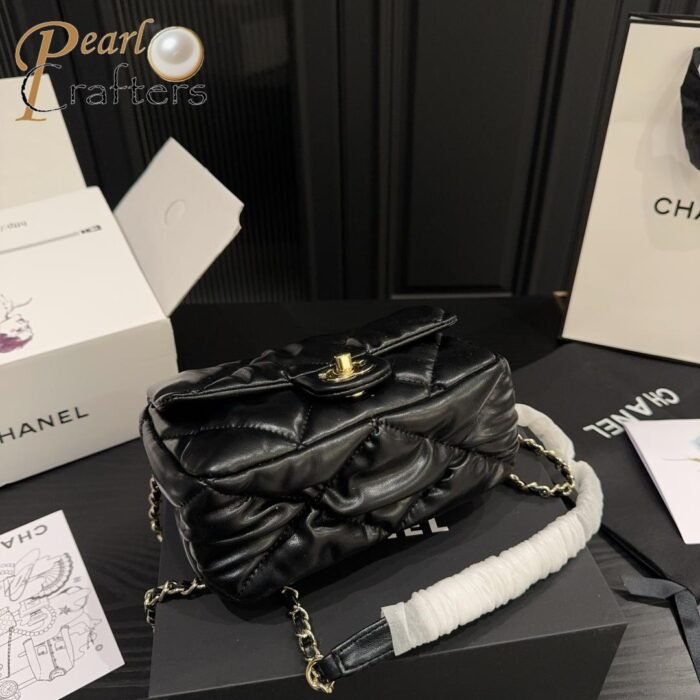 Chanel Pleated Square Chunky Tote Bag Shoulder Bag - Image 8