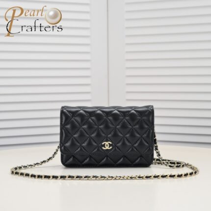 Chanel Woc Classic Lambskin Gold Hardware Shoulder Bag Handbag