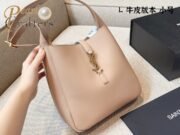 YSL Saint Laurent Rose Hobo Bucket Shoulder Bag Crossbody Bag