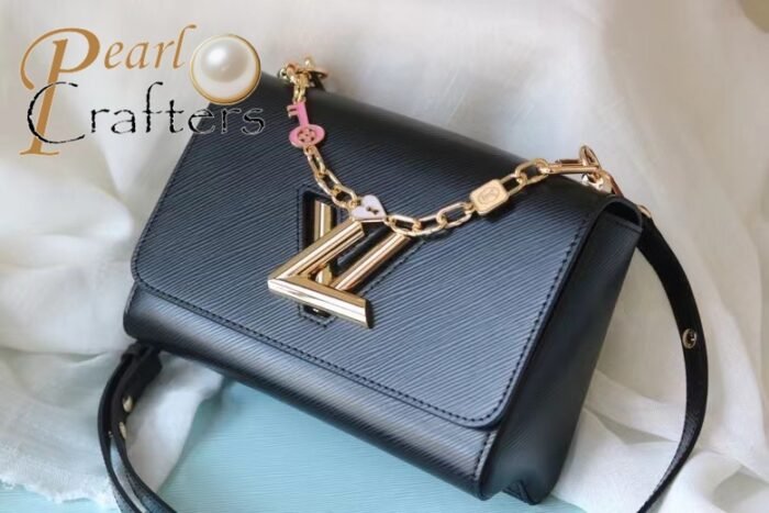 Louis Vuitton LV Twist Lock Detachable Shoulder Satchel Handbag M59887 - Image 7