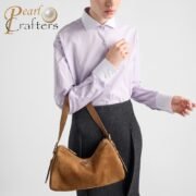 ⁦Prada Aimée medium suede shoulder bag 10A quality 1BC228⁩ - الصورة ⁦3⁩