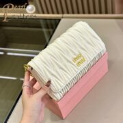 ⁦Miumiu Matelasse Leather Shoulder Bag Crossbody Bag⁩ - الصورة ⁦3⁩