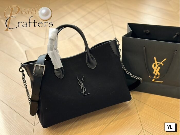 ⁦YSL Saint Laurent Tote Shoulder Bag Handbag⁩ - الصورة ⁦10⁩