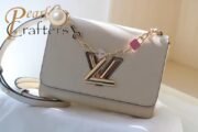 Louis Vuitton LV Twist Lock Detachable Shoulder Satchel Handbag M59887 - Image 3