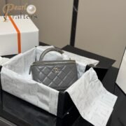 Chanel Square Box with Mirror Cosmetic Case Shoulder Satchel Handbag - Image 6