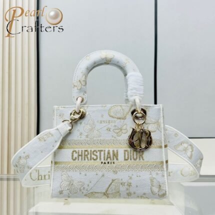 Dior The LADY D-LITE Bag MM-Butterfly Zodiac