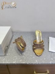 ⁦Casadei 25ss Rhinestone Sandals Slipper Heels⁩ - الصورة ⁦4⁩