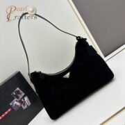 ⁦Prada Aimée medium suede shoulder bag 10A quality 1BC228⁩ - الصورة ⁦4⁩