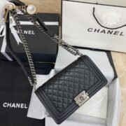 ⁦Chanel Leboy New Medium 25CM Caviar Shoulder Bag（10a mirror version）⁩ - الصورة ⁦3⁩