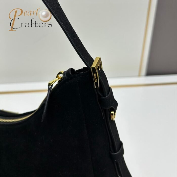 ⁦Prada Aimée medium suede shoulder bag 10A quality 1BC228⁩ - الصورة ⁦16⁩