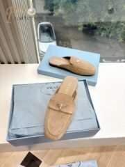 Prada Flat Toe Mule Sandals Slipper Shoes - Image 3
