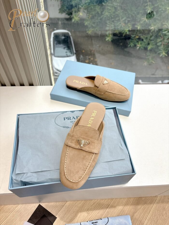 Prada Flat Toe Mule Sandals Slipper Shoes - Image 3