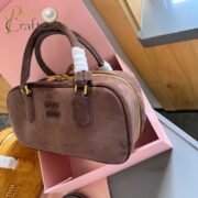 Miumiu Arcadie padded suede tote bag - Image 6