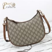 Women's Gray Gg Emblem Small Canvas Shoulder Bag(10a mirror version) - Image 2