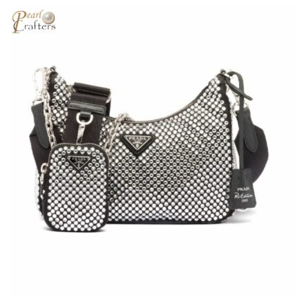 Prada Re-Edition  Crystal Messenger Shoulder Bag