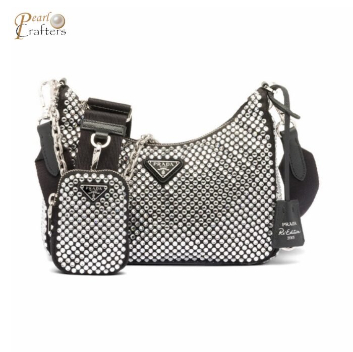Prada Re-Edition  Crystal Messenger Shoulder Bag - Image 1