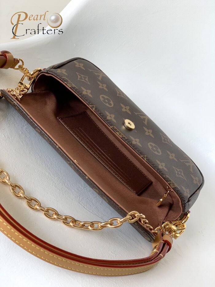 Louis Vuitton 10A Handbag Shoulder Bag Top Mirror Quality Version Wallet On Chain Ivy M81911 - Image 8