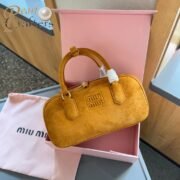 Miumiu Arcadie padded suede tote bag - Image 3