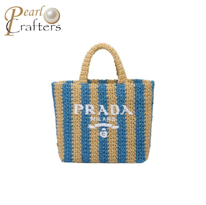 Prada Crochet Handbag Tote Bag - Image 1