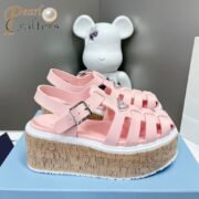 ⁦Prada   Rubber Wedge With Thick Sole Sandals Slide⁩ - الصورة ⁦5⁩