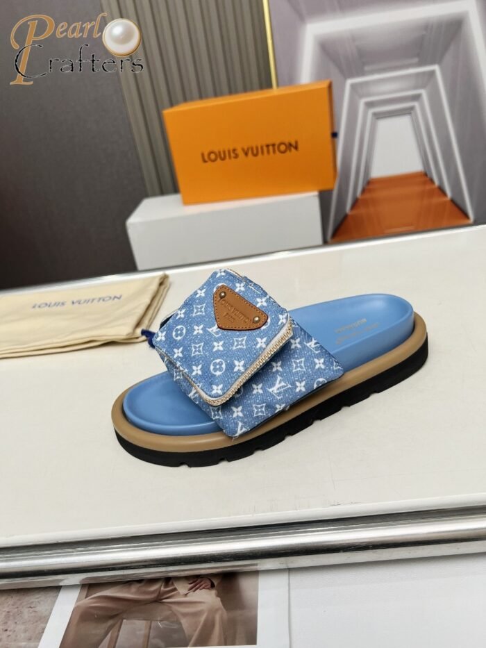 Louis Vuitton LV Embossed Slippers Sandals Shoes - Image 2