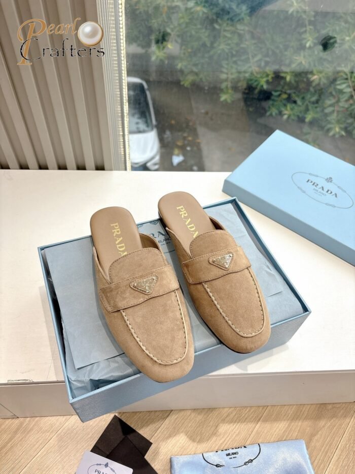 Prada Flat Toe Mule Sandals Slipper Shoes - Image 2