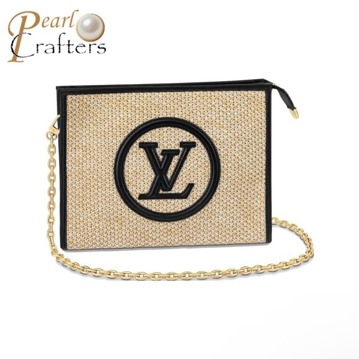 Louis Vuitton LV Poche Toilette Raffia Tote Shoulder Wash Bag M81366 M82521 - Image 1