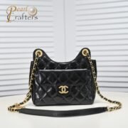 Chanel 22P Hobo Shiny Crumpled Calfskin Small Shoulder Bag Handbag