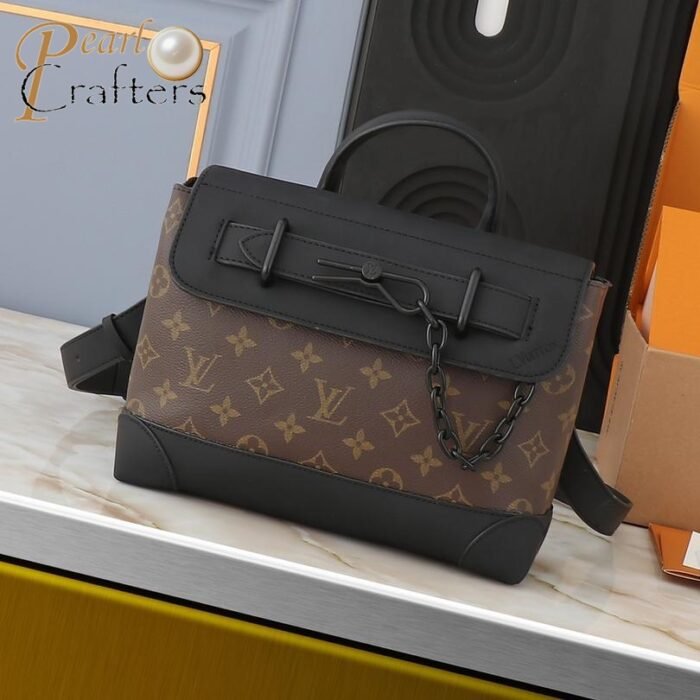 Louis Vuitton LV Steamer Monogram Eclipse Shoulder Crossbody Tote Bag M46953 M24436 - Image 4