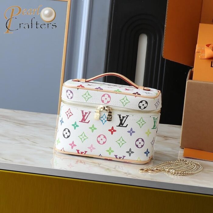 Louis Vuitton LV Takashi Murakami Nice mini Nano Tote Cosmetic Bag M13747 - Image 9