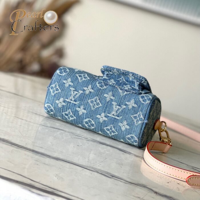 Louis Vuitton LV Denim Nano Speedy Handbag Crossbody Bag  M82950 Top Quality Shoulder Bag 10A - Image 4