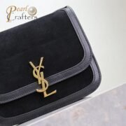 ⁦Saint Laurent YSL brown Solferino medium suede shoulder bag 10A quality 635025⁩ - الصورة ⁦21⁩