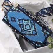Dior The LADY D-LITE Bag Blue Dior Palms Embroidery M0565OREU_M928 - Image 5