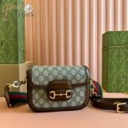 GUCCI 1955 Horsebit Shoulder Bag Mini Handbag 10A Mirror Quality Version