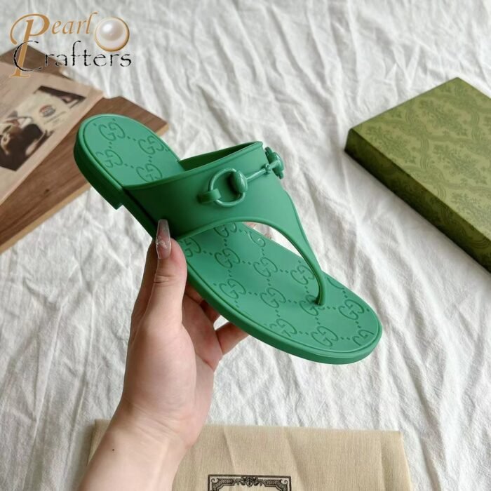 Gucci Slide Sandals Slipper With Horsebit TPU Mirror Version - Image 10