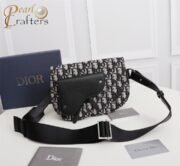 ⁦DIOR Saddle Men  Embroidery Crossbody Bag 10A⁩ - الصورة ⁦3⁩