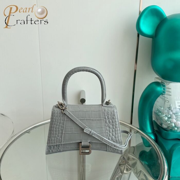 ⁦Balenciaga Hourglass Mini&Small Top Handle Bag⁩ - الصورة ⁦10⁩