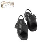 ⁦Prada Leather Peep-toe Beach Sandals Slide⁩ - الصورة ⁦2⁩