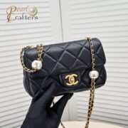 ⁦Chanel 24S Hobo Bag With Pearl Adjustable  Shoulder Bag Handbag⁩ - الصورة ⁦5⁩