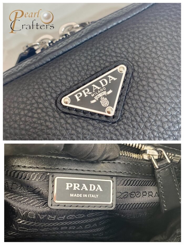 PRADA Leather Shoulder Bag 10A Quality - Image 7