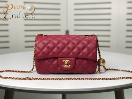 Chanel Cross Body Metal Ball Chain Shoulder Bag Handbag
