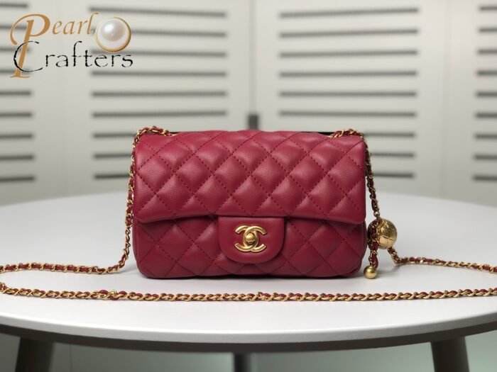 ⁦Chanel Cross Body Metal Ball Chain Shoulder Bag Handbag⁩ - الصورة ⁦1⁩