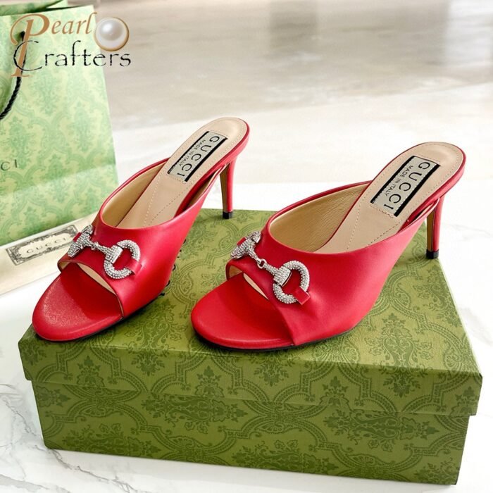 Gucci High-Heeled Sandals Slide Sandal - Image 7