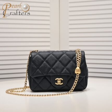 Chanel 23P Peach Hardware Shoulder Bag Handbag