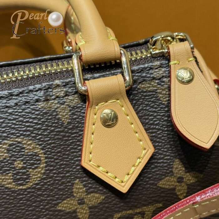 Louis Vuitton Speedy Shoulder Bag Nano Brown Canvas Monogram Coated(10a mirror version) - Image 5