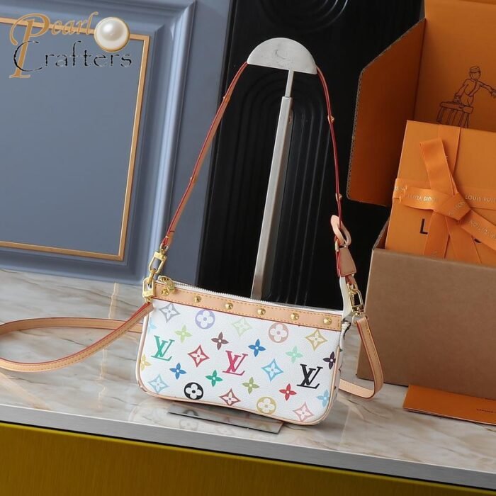 Louis Vuitton LV Takashi Murakami Pochette Accessories Mahjong Bag Shoulder Bag M13440 - Image 12