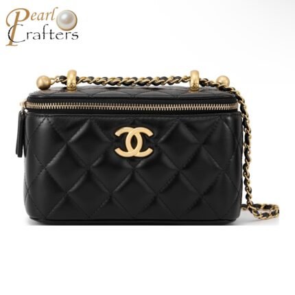 Chanel  Cowhide Cosmetic Bag Box Bag Shoulder Crossbody Bag
