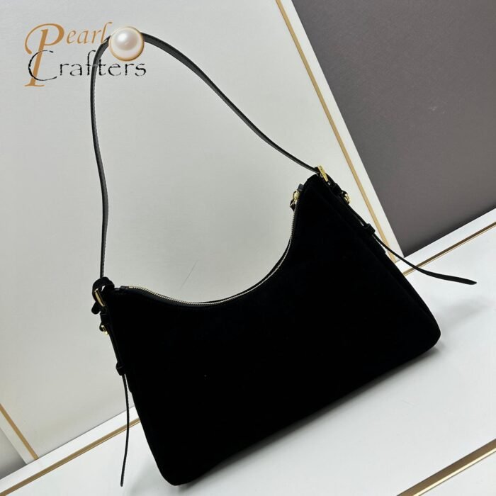 ⁦Prada Aimée medium suede shoulder bag 10A quality 1BC228⁩ - الصورة ⁦13⁩