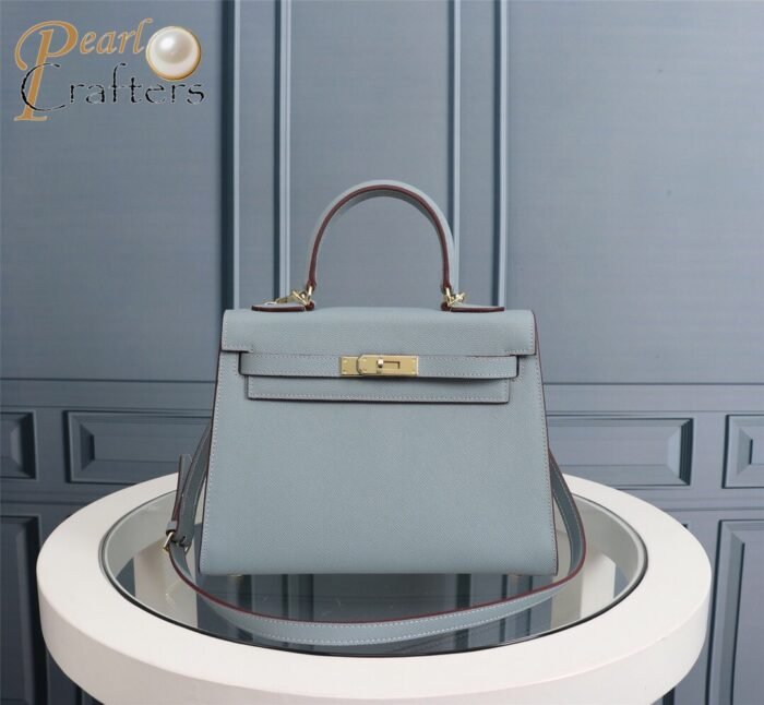 Hermes Kelly Gold Buckle Bag-Epsom Shoulder Bag Handbag - Image 12